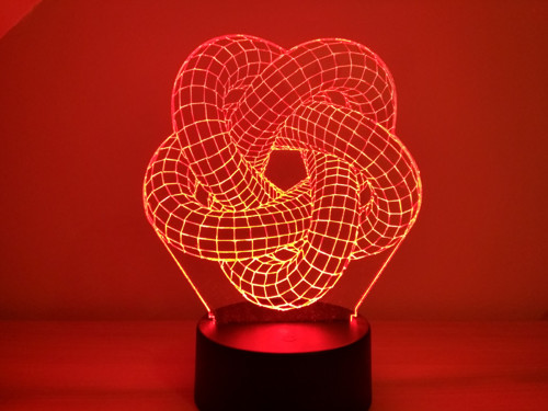3D LED lampa Torus — foto 5