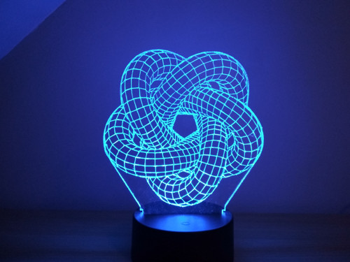 3D LED lampa Torus — foto 2