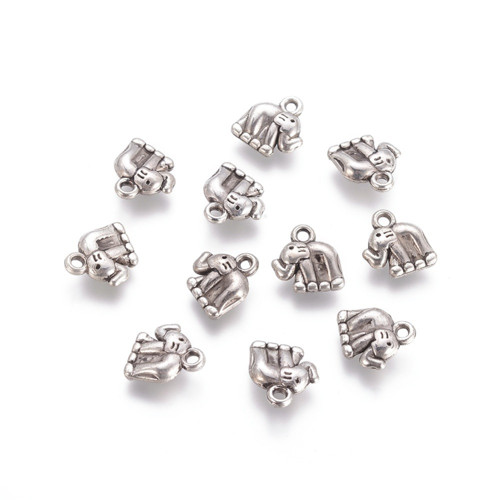 Přívěsek mini slon - plast 2 ks — foto 2