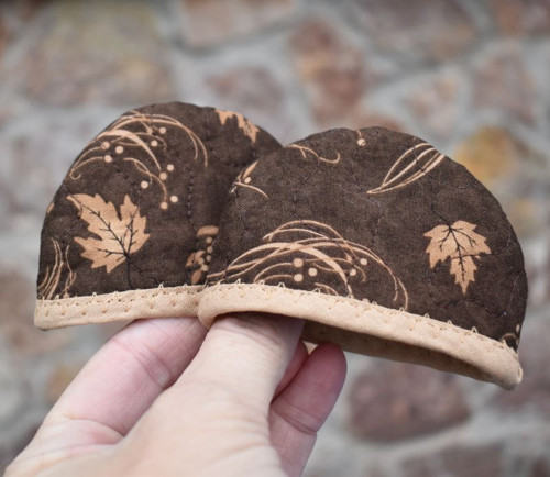 Mini chňapky - "Hnědé lístečky" — foto 4