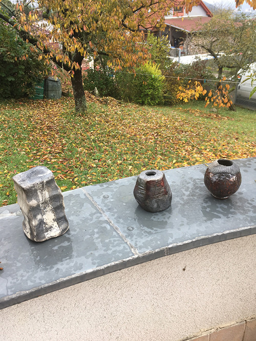 Kulatá raku váza — foto 3
