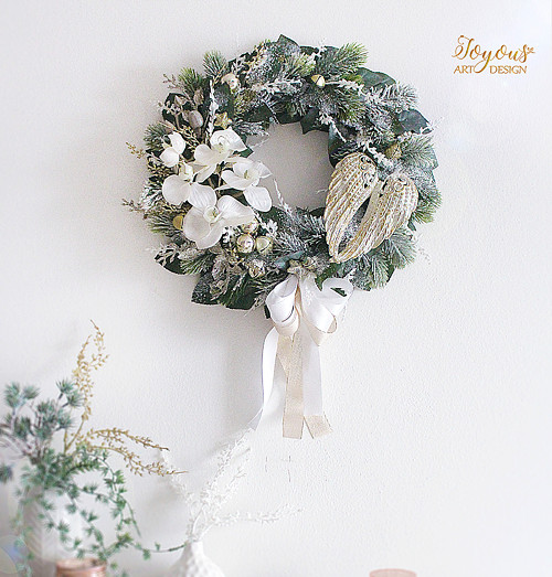 Elegantní zimní věnec — foto 2