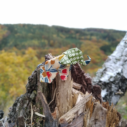 Sloník - origami brož — foto 2