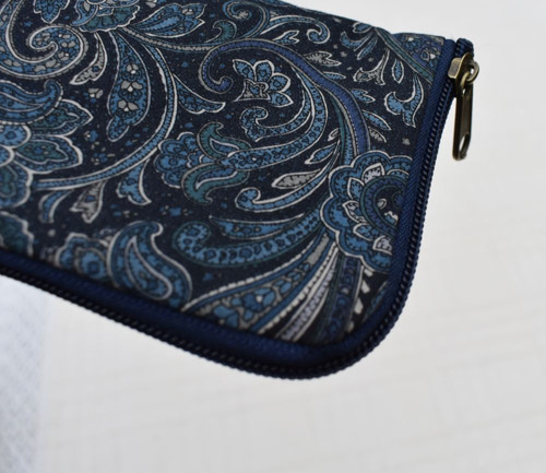 Obal na mobil - Modré paisley — foto 3