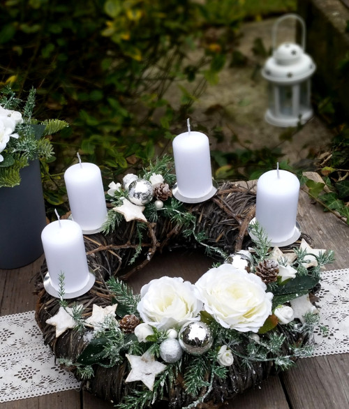 Adventní věnec "Bílé vánoce" — foto 2