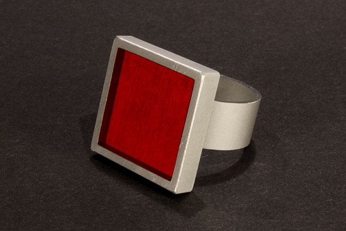 Minimalistycký prsten - "Colouris" — foto 2