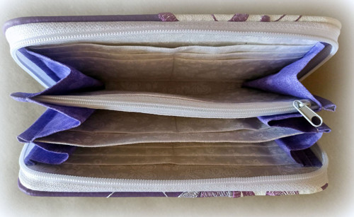 Zipová peněženka Violet flower — foto 4