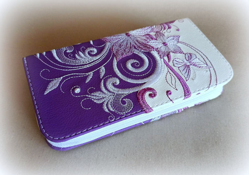 Zipová peněženka Violet flower — foto 3