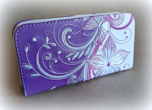 Zipová peněženka Violet flower — foto 2