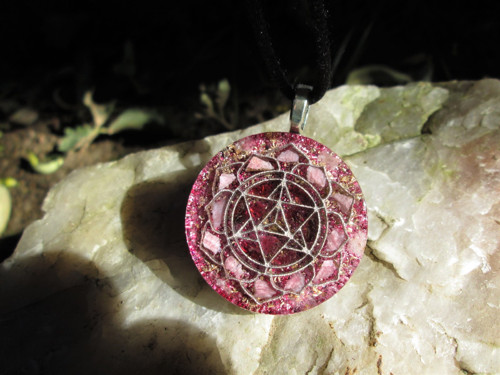 Org. šperk ,,Sri Yantra - Meridián srdce " — foto 2