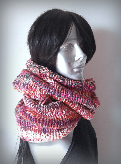 "Pinky grey" - mega nákrčník, bolerko — foto 3