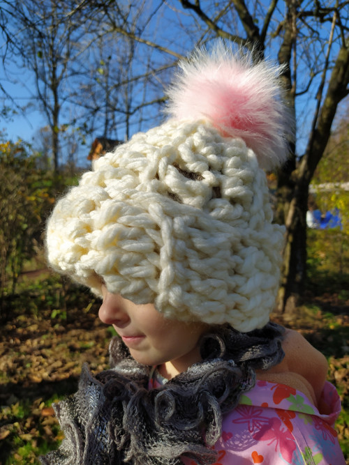 Háčkovaná CHUNKY čepice — foto 6