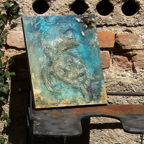 Želva - mixed media — foto 4
