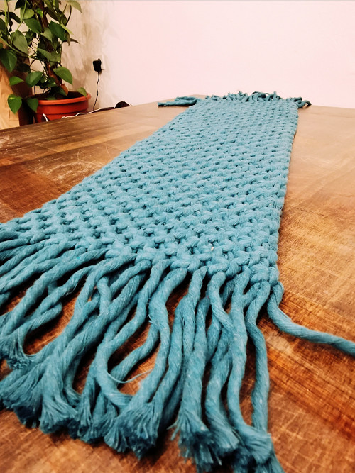 Macramé ubrus/běhoun na stůl — foto 3