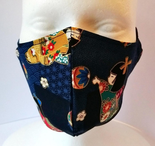 Rouška Japonečka Zelené Kimono — foto 2