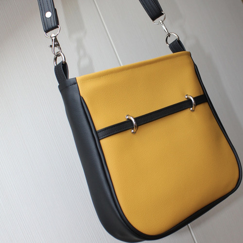 Kabelka Mogan "Black Strip" Yellow — foto 2
