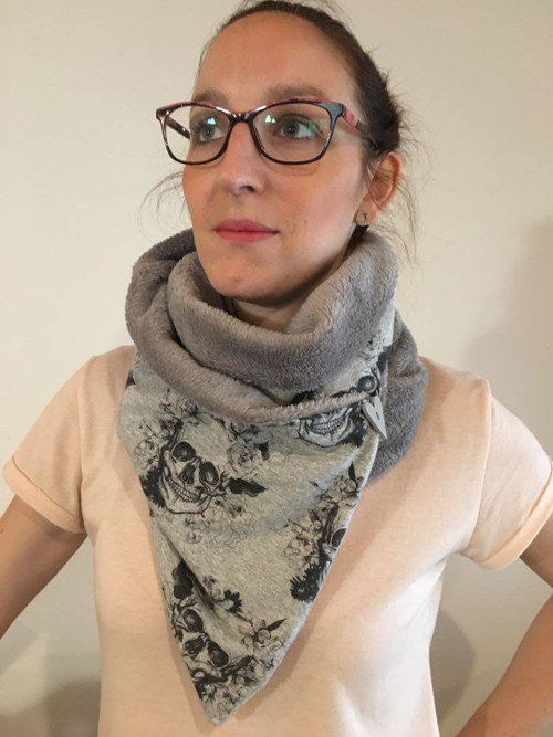 Zavinovací teplá šála — foto 3