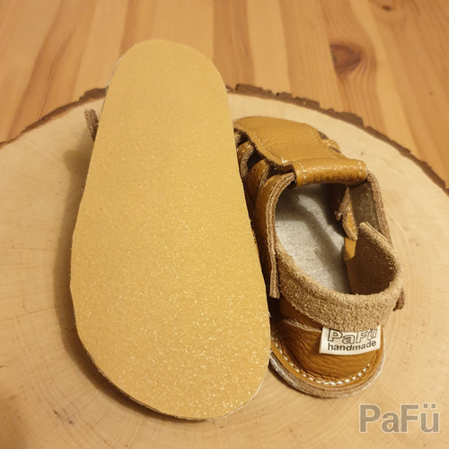 Kožené barefoot capáčky - sandálky 16 cm — foto 5