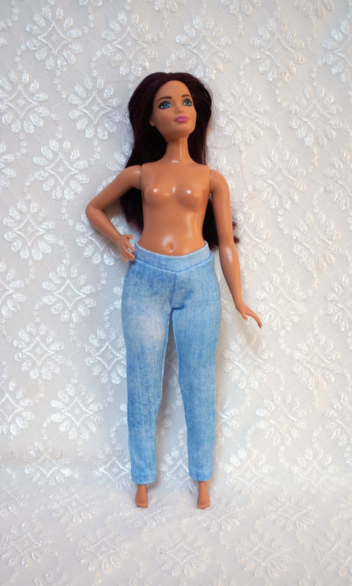 Barbie - baculka - legíny - jeans — foto 2