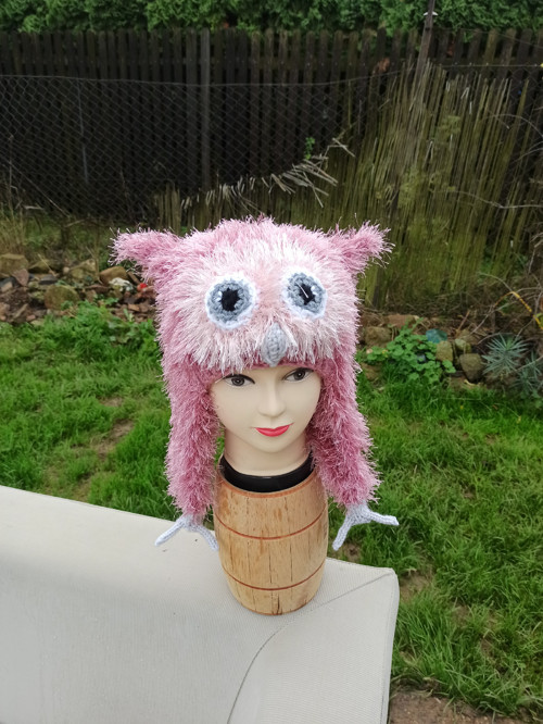 Ušanka STARORŮŽOVÁ SOVA — foto 2