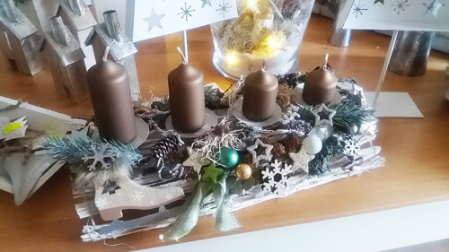 Adventní svícen s bruslí — foto 2
