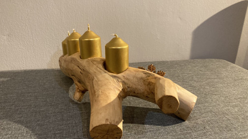 Neobvyklý adventní svícen — foto 3