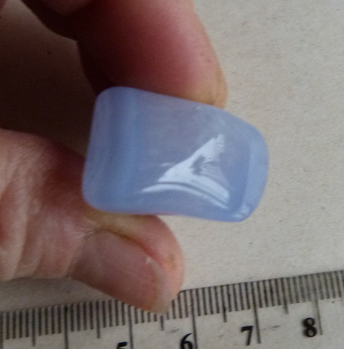 Chalcedon modrý krajkový - 3 cm — foto 4