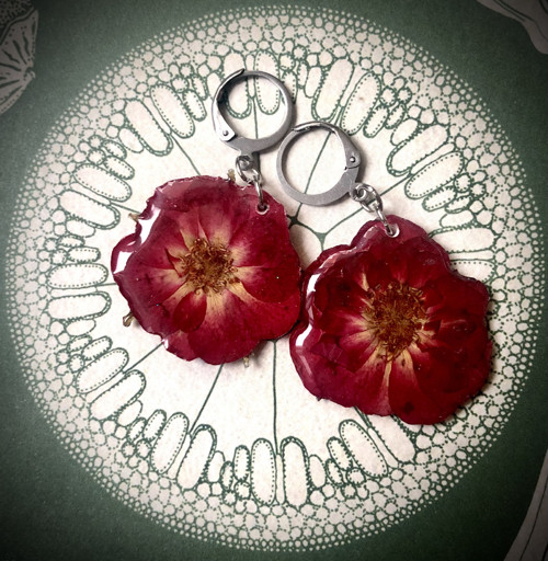 Náušnice z ruzi — foto 4