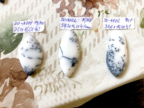 Dendritický opál kabošon DO-A003 — foto 5