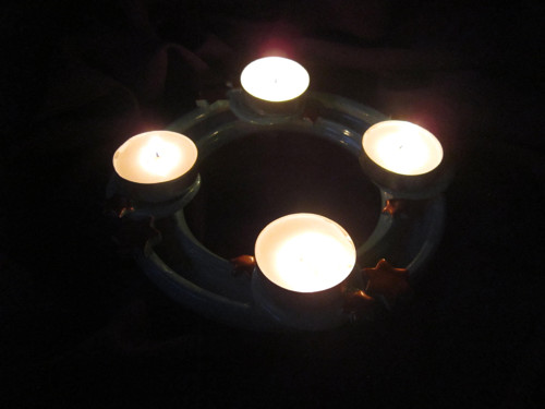 Zelenobronzový advent (adventní věnec) — foto 6