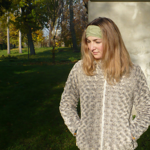Vlněná čelenka....zelená — foto 4