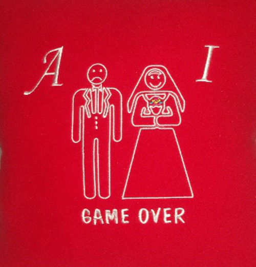 Polštářek svatební GAME OVER — foto 5