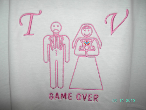 Polštářek svatební GAME OVER — foto 4