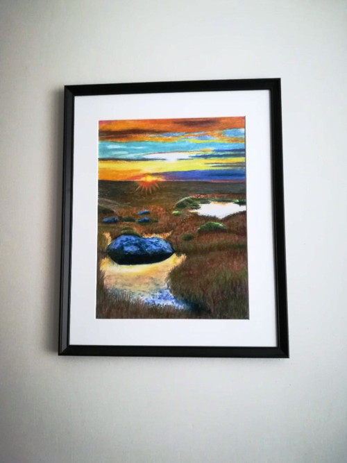 Horské jezírko, 43x53 cm — foto 3