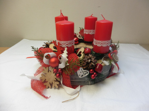 Adventní svícen kulatý — foto 2