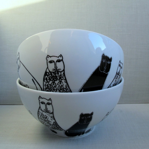 Porcelánová miska kočková — foto 4