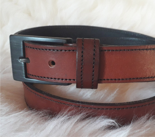 Kožený opasek 3,5cm (33mm) — foto 3