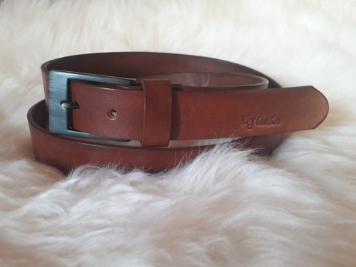 Kožený opasek 3,5cm (33mm) — foto 2