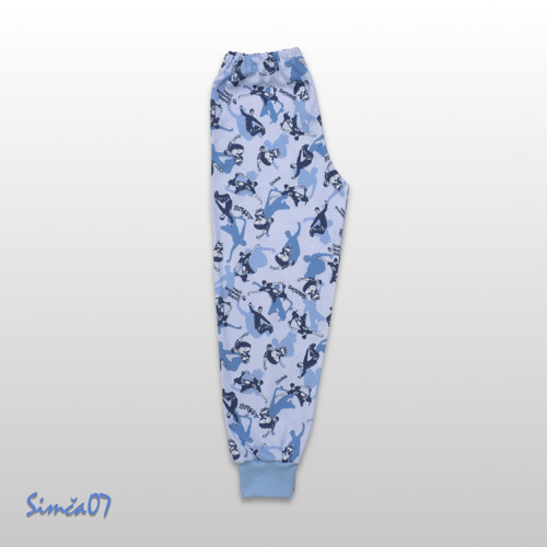 Pyžámko světle-modré Skateboard v.146 — foto 3