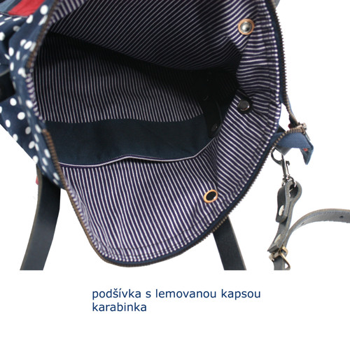 Dámská kabelka HARMONY DOTS BLUE — foto 4