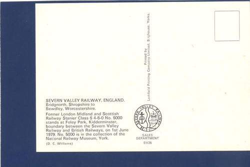 Severn Valley Railway - pohlednice — foto 2