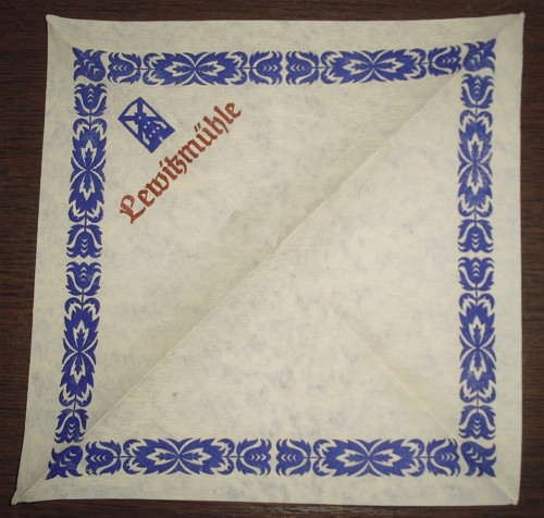Reklamní papírový UBROUSEK • Lewitzmühle — foto 2