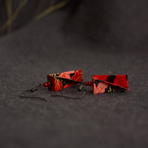 Lehoučké origami náušnice – twist — foto 2