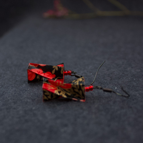 Lehoučké origami náušnice – twist — foto 4