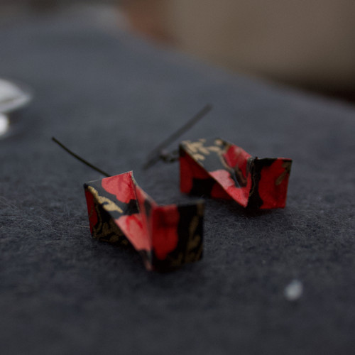 Lehoučké origami náušnice – twist — foto 3