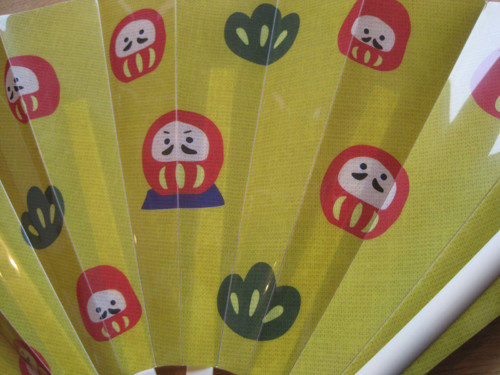 Voděodolný vějíř Daruma z Japonska — foto 2