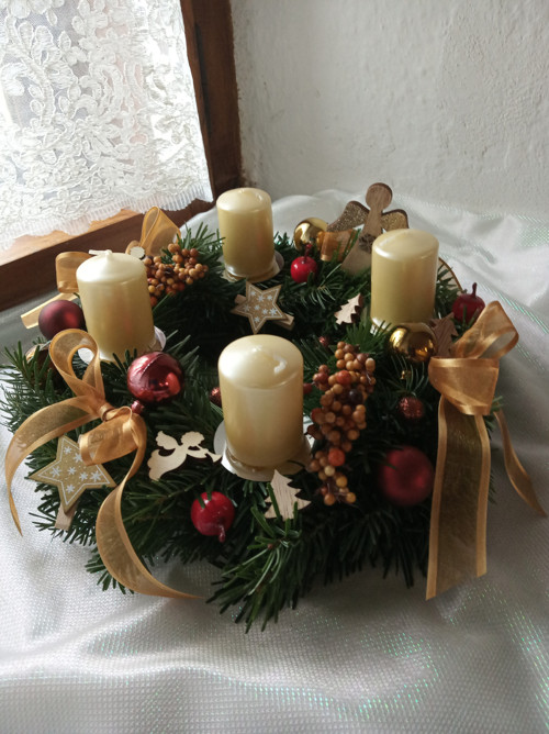 Adventní věnec "medový" — foto 2