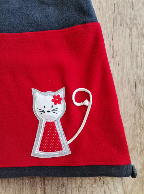 Fleece sukně s kočičkou - 98/104 — foto 2