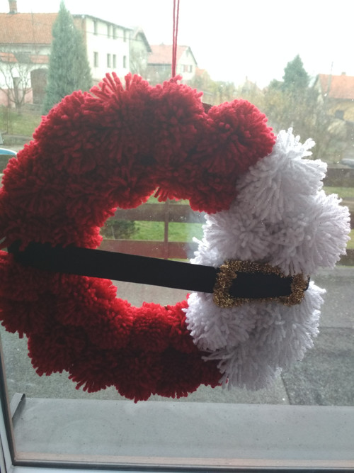 Věnec bambulkový Santa — foto 3