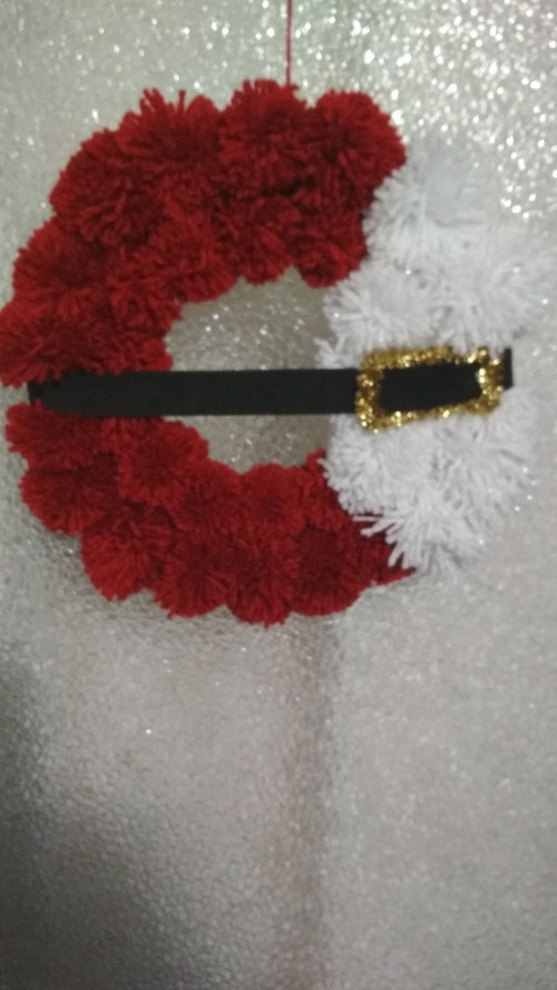 Věnec bambulkový Santa — foto 4
